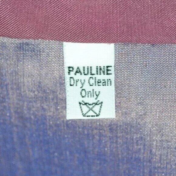 Lilac Purple Mauve Blue Crystal Changeant Shot Iridescent Silk Blazer Jacket 14 - Picture 8 of 9
